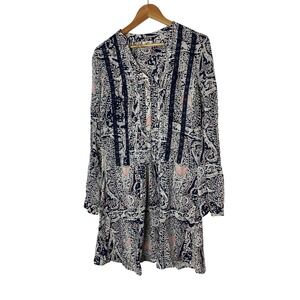 Tiny Caviana Shirt Dress Women's M Paisley Boho feminine flowy